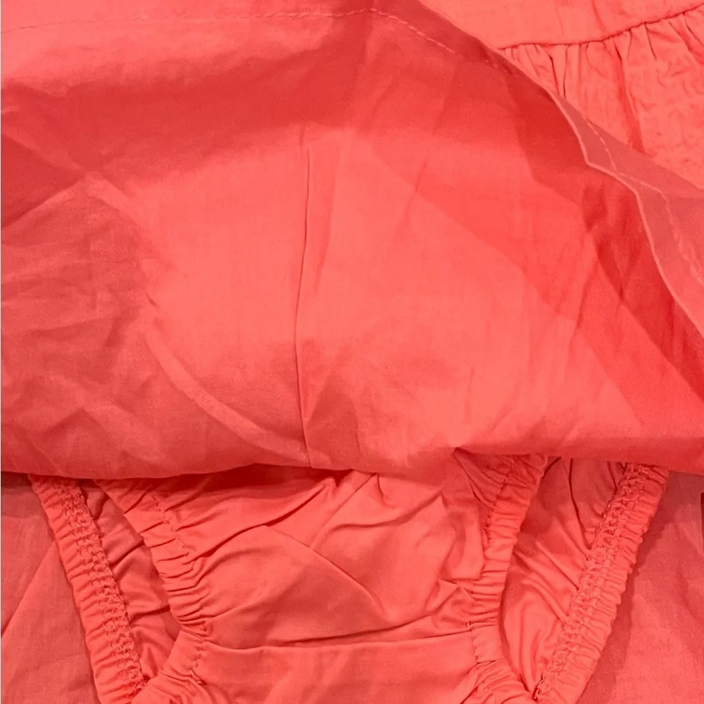 NWT Carter's Coral Girl Sundress With Diaper Cover Underneath 6 Month